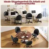 A collage showing office chairs in two different settings: one in an office environment and another around a dining table. Náhled obrázku produktu