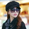 Retro Herbst Winter Frauen Mädchen Kunstwolle einfarbige Produktbild-Vorschau 2