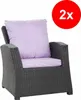 Coussins d'assise 56x52x7, coussins de dossier 56x50 violet Voir les images du produit 11