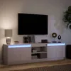 Maison Exclusive - TV-meubel met LED-verlichting, wit, Productafbeelding-voorbeeld 4