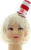 A close-up of a mannequin head wearing a small, striped hat with a red star. Produktbild-Vorschau