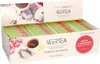 A box of tea bags, with a close-up image of a tea cup and flowers on the front. Produktbild-Vorschau