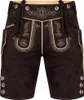 Pantaloni corti in pelle tradizionali da uomo PAULGOS - HK2 Anteprima dell’immagine prodotto 5
