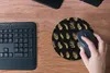MuchoWow® Mauspad Mousepad Tropical - Schwarz - Blatt 20x20 Produktbild-Vorschau 4