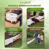 Floranica Dřevěná obruba trávníku Flexibilní lem záhonu 20 Náhled obrázku produktu 8