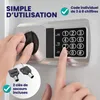 DEUBA® Coffre-fort électronique gris acier 2 clés 4 piles Voir les images du produit 4