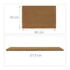 relaxdays 10014666_0 relaxdays Kokosmatte braun 40,0 x 60,0 Voir les images du produit 4