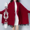 Vintage Damen Twist Ring Cardigan Pullover Kragen Clip Produktbild-Vorschau 3