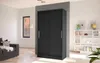 Moderner Kleiderschrank BRUNO 1 – Breite 100 cm, schwarz Produktbild-Vorschau 1