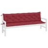 Cuscini per panca da giardino 2 pz. Tessuto Oxford rosso Anteprima dell’immagine prodotto 15