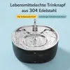 3.2 L Automatický kočičí fontánka z nerezové oceli, černá, Náhled obrázku produktu 3