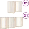 vidaXL Cancelletto per cani 9 pezzi con porta pieghevole Anteprima dell’immagine prodotto 1
