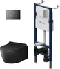 AM.PM Wand-WC spülrandlos Set Schwarz mit Vorwandelement Produktbild-Vorschau 1