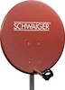 Satellitenanlage Set Ziegelrot Stahl 55 cm mit Receiver Produktbild-Vorschau 2