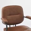 Sedia da ufficio vintage in ecopelle, con braccioli, Anteprima dell’immagine prodotto 4