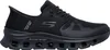 A black Skechers sneaker is shown from the side against a white background. Voir les images du produit