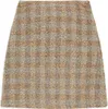 29225 Tom Tailor, Skirt,  Damen Mini Rock, Bouclé, beige Produktbild-Vorschau 3