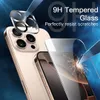 A close-up marketing image showing a phone case and screen protector with text highlighting its features. Produktbild-Vorschau