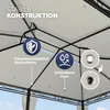 CASARIA Pavillon Topas 3x4 m mit Seitenteilen, Creme Produktbild-Vorschau 7