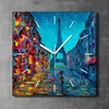 Coloray Uhr auf Leinwand 30x30 cm Wand Uhr Dekoration Produktbild-Vorschau 2