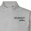 Huuraa Herren Polo Shirt Influencer mit Herz XL Sport Grey Produktbild-Vorschau 2