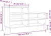 Botník čierny 102x36x60 cm spracované drevo Náhľad obrázku produktu 10