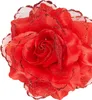 Rote Haarspange Glitzer Rose als Kostüm Accessoires für Produktbild-Vorschau 4