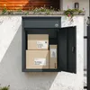 SoBuy Paketbox OGS65-DG mit drei Paketen im Inneren, Tür offen Vista previa de la imagen del producto