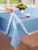 Tischdecke Schutzdecke mit weißer Spitze, Tischschutz, Produktbild-Vorschau 1