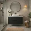 Waschtisch mit Unterschrank TIBU Schwarz 80x50x46 Produktbild-Vorschau 3