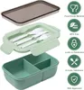 Brotdose Trennfächer 1250ml Lunchbox Kinder Erwachsene Produktbild-Vorschau 3