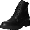 A black leather lace-up boot is shown against a white background. Anteprima dell’immagine prodotto