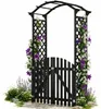 Mucola Rosenbogen mit Tor Pergola Rankhilfe Torbogen Produktbild-Vorschau 1