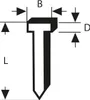 Tackernagel Typ 47, 1,8 x 1,27 x 30 mm, 1000er-Pack Produktbild-Vorschau 2