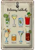 Blechschild Spruch Cocktails Mojito Martini Margarita Produktbild-Vorschau 1
