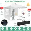 Pavillon, 3x3m Pop Up Pavillon pliant, Pavillon pointu avec Voir les images du produit 3
