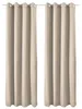 Beautissu Lot de 2 rideaux thermiques Crème Amelie TO, 140 Voir les images du produit 1