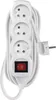 Prodlužovací kabel 7 m / 3 zásuvky / s vypínačem / bílý / PVC / 1,5 mm2 Náhled obrázku produktu