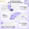 Faltbare Babybadewanne mit Temperaturanzeige & rutschfestem Produktbild-Vorschau 6