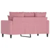 Rear view of a pink sofa. Produktbild-Vorschau