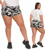 Damen Shorts Jogginghose Shorts Schwarz-Weiß Bequem MORAJ Produktbild-Vorschau 1