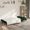 Schlafsofa 2-Sitzer mit 2 Kissen Dunkelgrün Samt 375809 Produktbild-Vorschau 3