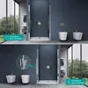 doporro Double porte de douche auto-levante 83,5 88,5 cm de Voir les images du produit 6