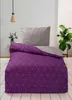 Bettwäsche 100% Baumwolle 200x220 cm Renforce Raute Lila Produktbild-Vorschau 4