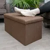 Intirilife Skladacia lavica 78x38x38 cm v STONE BROWN - Náhľad obrázku produktu 4