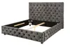 riess-ambiente Design Doppelbett PARIS 180x200cm grau olive Produktbild-Vorschau 1