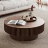 75 cm runder Couchtisch mit Stauraum, moderner Couchtisch Produktbild-Vorschau 3