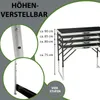 Multifunktionstisch 3er-Set 100 x 60 cm Tapeziertisch 90kg Produktbild-Vorschau 7