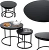 Zestaw Stoliki Kawowe Loft 60/40 cm Czarny Podgląd zdjęcia produktu 5