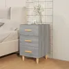 vidaXL Noční stolek Grey Sonoma 40x40x66 cm výrobek ze Náhled obrázku produktu 3